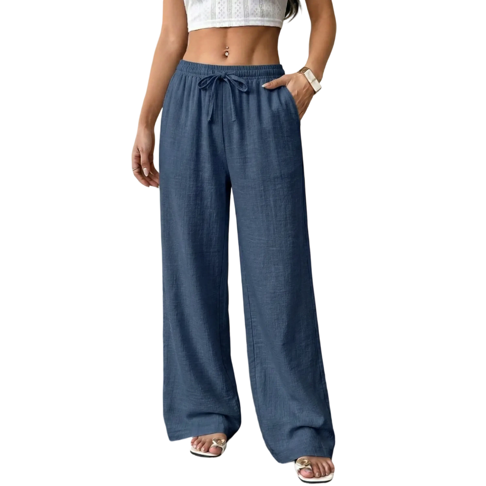 Casual waist-cinching pants