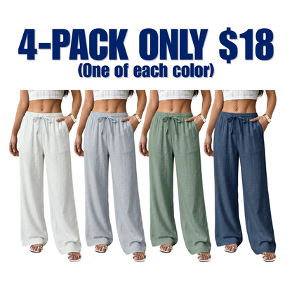 Casual waist-cinching pants