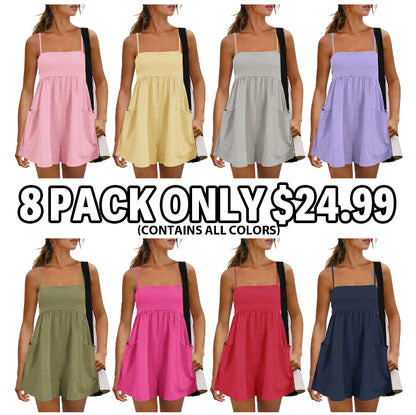 Women's Summer Cotton One Piece Jumpsuit