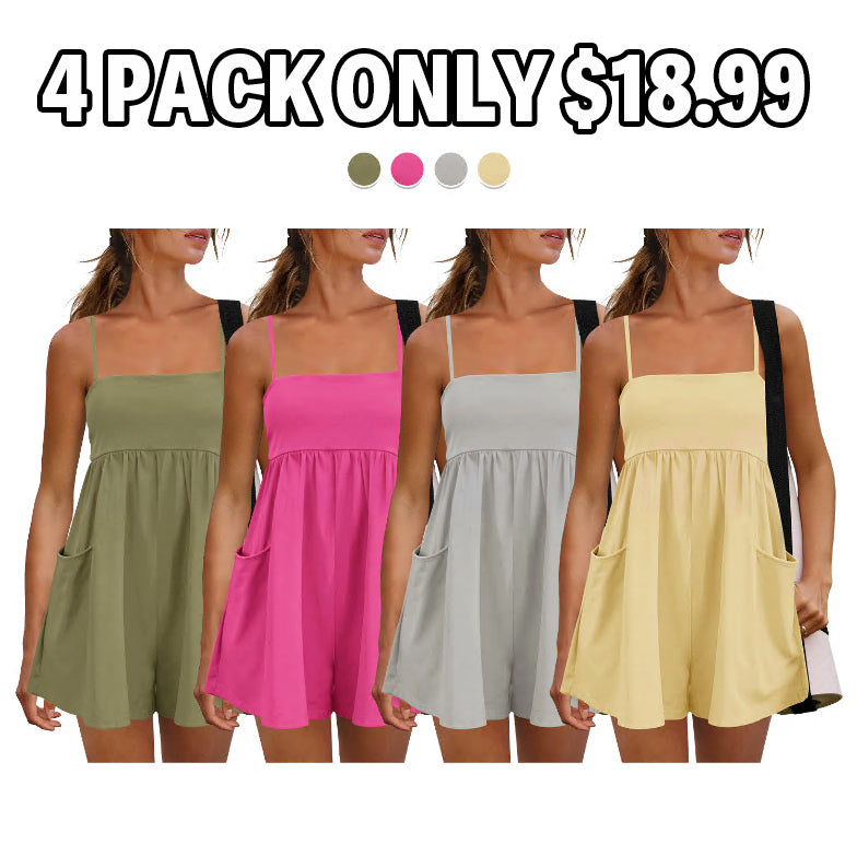 Women's Summer Cotton One Piece Jumpsuit