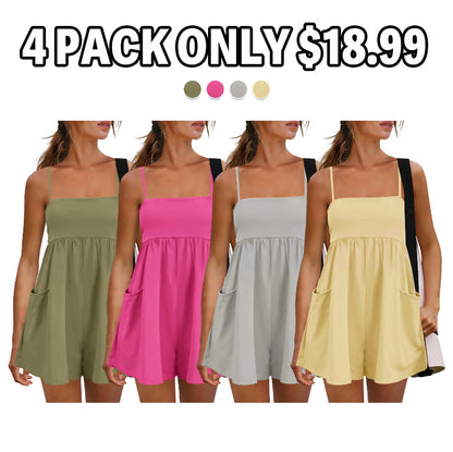 Women's Summer Cotton One Piece Jumpsuit