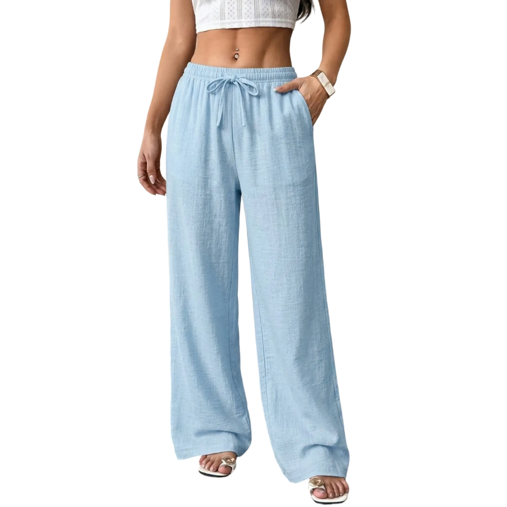 Casual waist-cinching pants
