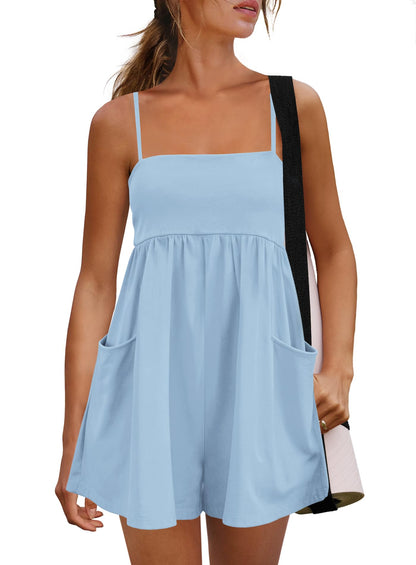 Women's Summer Cotton One Piece Jumpsuit