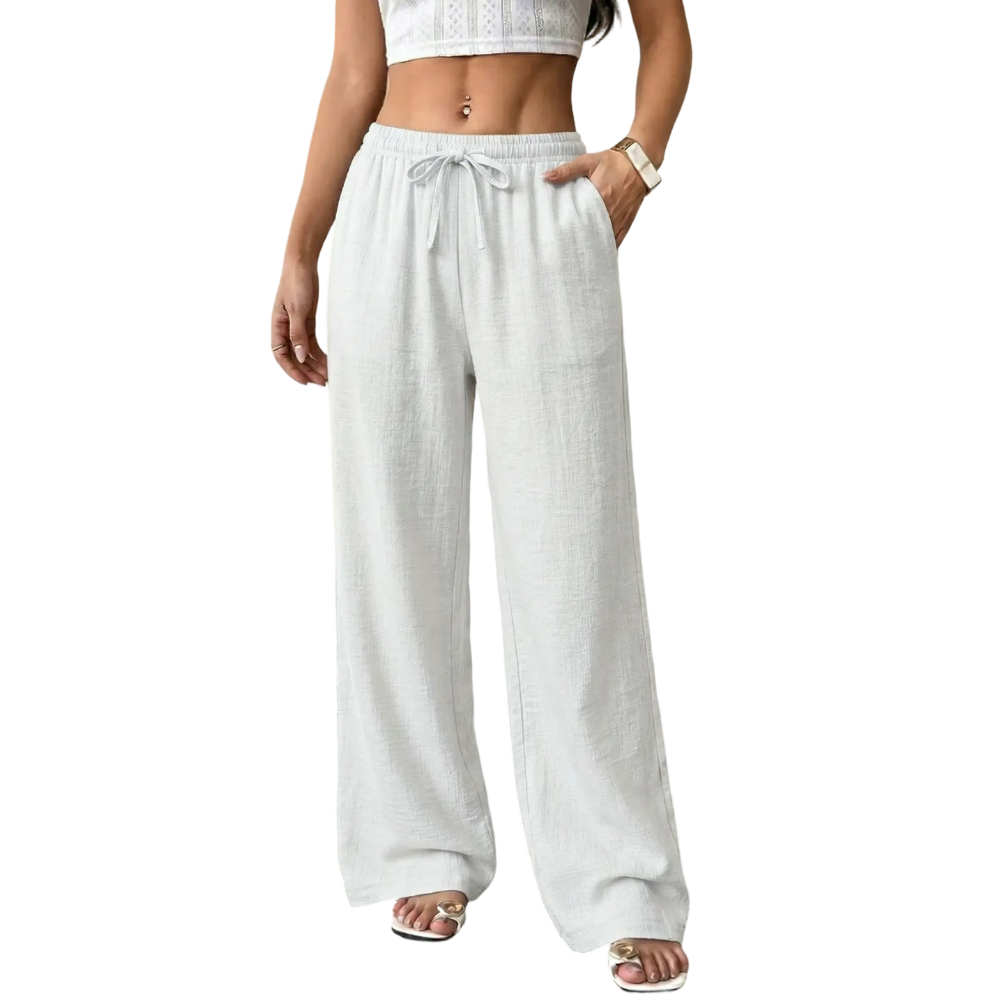 Casual waist-cinching pants