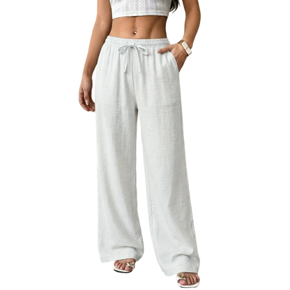 Casual waist-cinching pants
