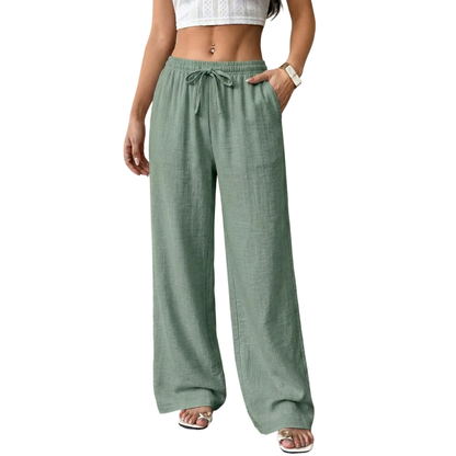 Casual waist-cinching pants