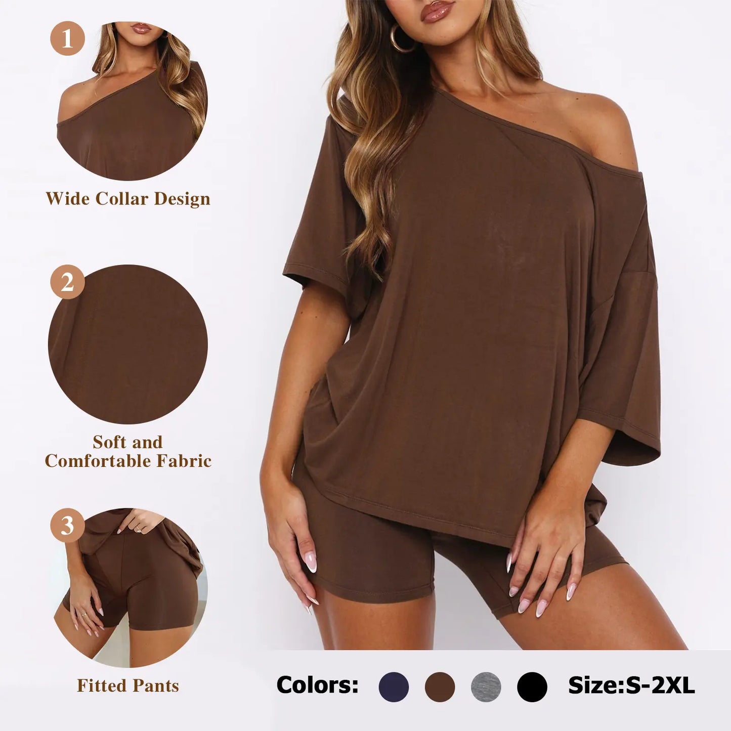 Summer Special Sale - Women’s Off-Shoulder Lounge Set