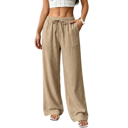 Casual waist-cinching pants