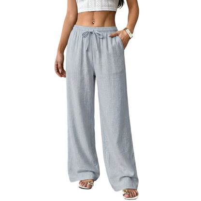 Casual waist-cinching pants