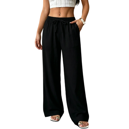 Casual waist-cinching pants