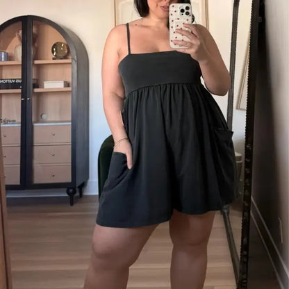 Women's Summer Cotton One Piece Jumpsuit