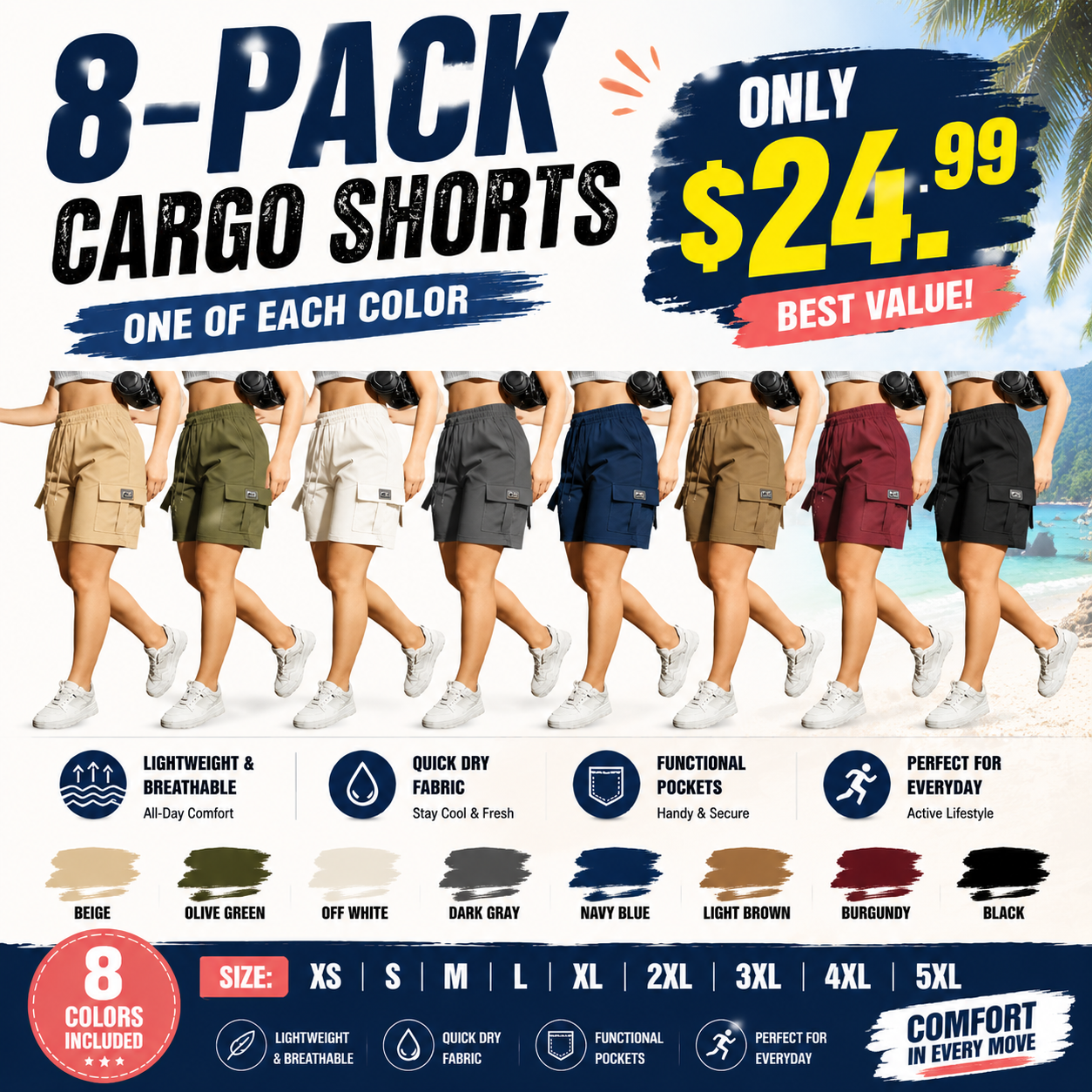Women’s Outdoor Cargo Shorts