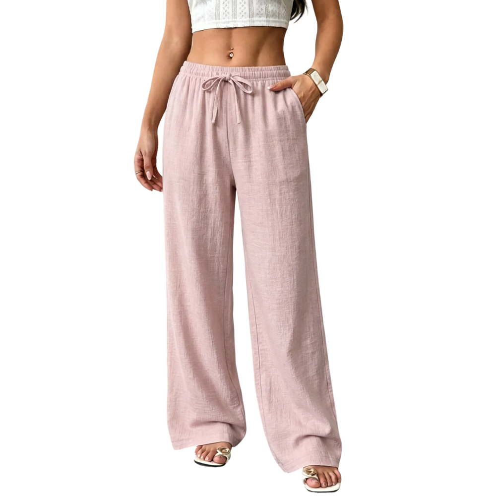 Casual waist-cinching pants