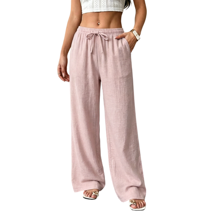 Casual waist-cinching pants